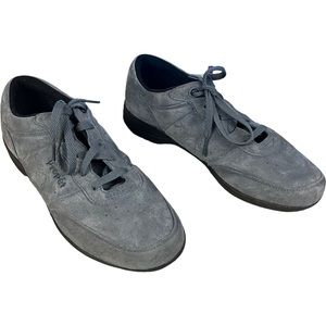 Women's Propet Slip-Resistant Washable Walker Royal Grey Full Grain Leather